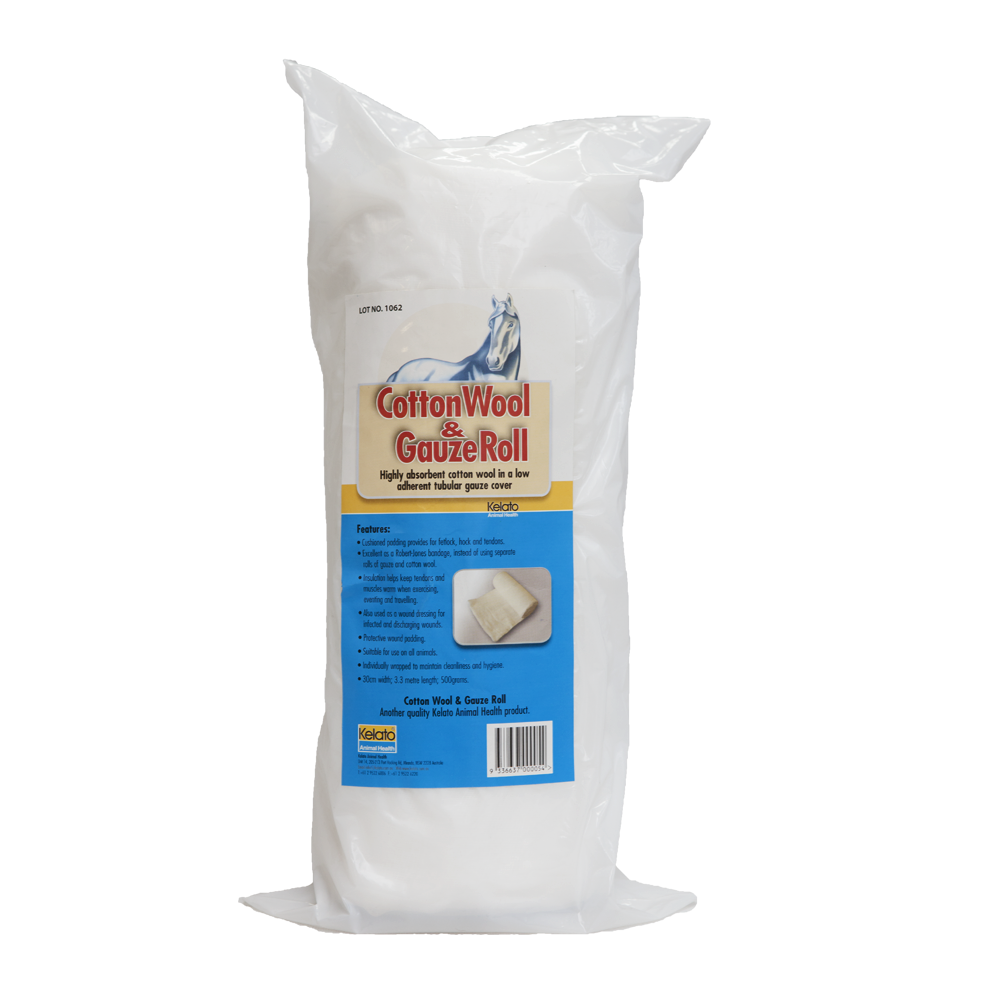Cotton Wool & Gauze Roll Kelato [500 gm] Country Vet