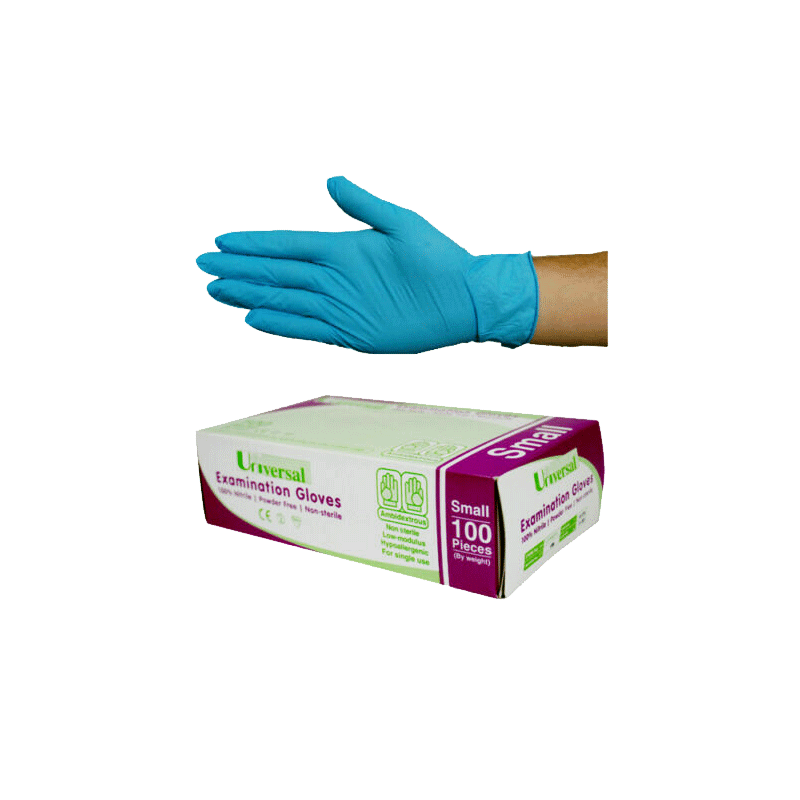 Gloves - Universal - Nitrile Powder Free SML (x100) [Each] - Country Vet