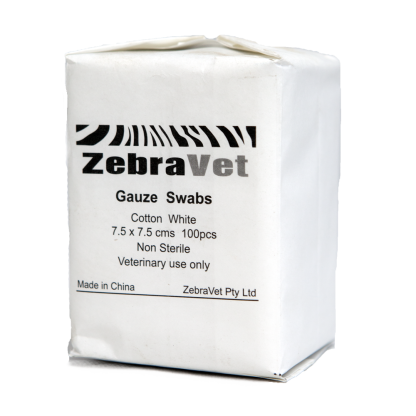 Gauze Swabs (8ply) - 7.5cm x 7.5cm [100 Pack]