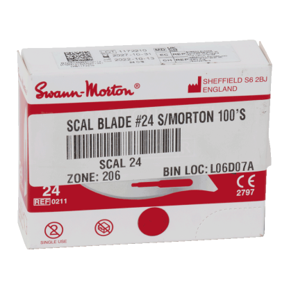 Scalpel Blades - Swann Morton #24 [100 Pack]