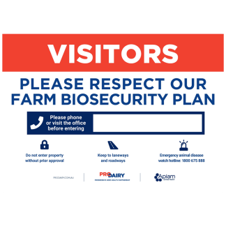 ProDairy Corflute A2 - Biosecurity Sign [Each]