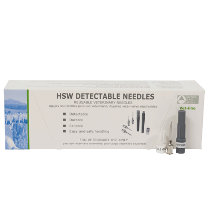 Needles - HSW Detectable - 16G x 3/4" [100 Pack]
