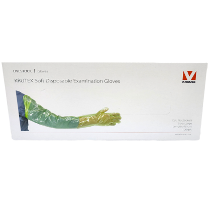 Gloves - Krutex Soft Disposable Examination Gloves [100 Pack]