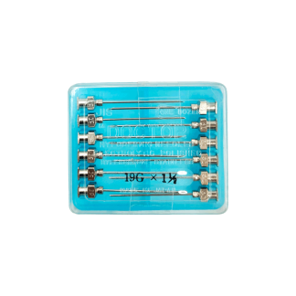Needles - Stainless Steel - Doctor 19G x 1.5" [12 Pack]