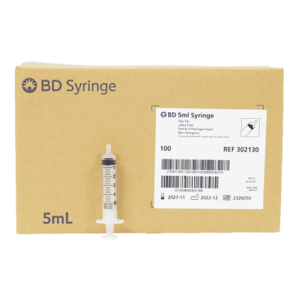 Syringes - BD - 5mL [100 Pack]