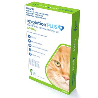 Revolution Plus for Large Cats 5.1-10kg Green [6 Pack]