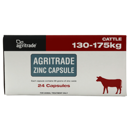 Agritrade Zinc Capsule, 130-175kg [24 Pack]