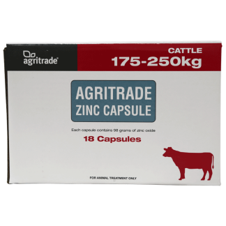 Agritrade Zinc Capsule, 175-250kg [18 Pack]