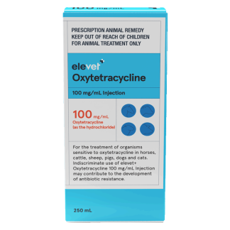 Elevet+ Oxytetracycline HCL 100 mg/mL Injection [250 mL]