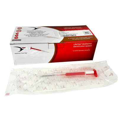 Microchip Destron Bio-Thermo Red, No Registration [10 Pack]