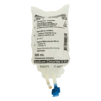 Saline - Baxter 0.9% Sodium Chloride IV Infusion [500 mL]