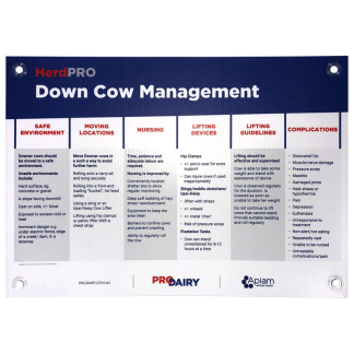 ProDairy Corflute A2 - HerdPRO Down Cow Management [Each]