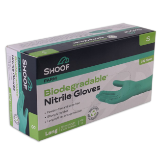 Gloves - Shoof - Biodegradable Nitrile, Small [100 Pack]