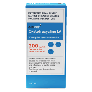 Elevet+ Oxytetracycline LA 200 mg/mL Injectable Solution [250 mL]