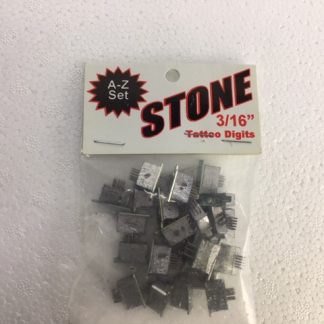 Tattoo Symbols - Stone 3/16" Stainless A-Z [26pk]