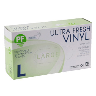 Gloves - Ultra Fresh - Vinyl Powder Free LGE [100 Pack]