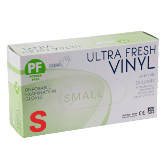 Gloves - Ultra Fresh - Vinyl Powder Free SML [100 Pack]
