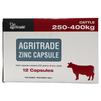 Agritrade Zinc Capsule, 250-400kg [12 Pack]