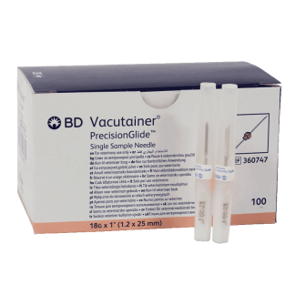 Vacutainer Needle 18G x 1" [100 Pack]