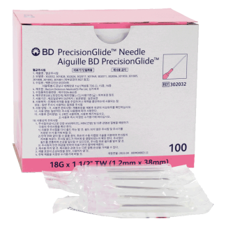 Needles - BD - 18G x 1.5" [100 Pack]
