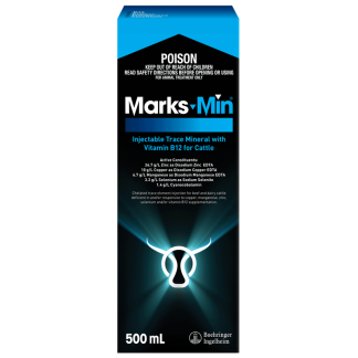 Marks-Min Injectable Trace Mineral with Vit B12 for Cattle [500 mL]