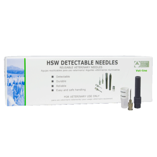 Needles - HSW Detectable - 18G x 5/8" [100 Pack]