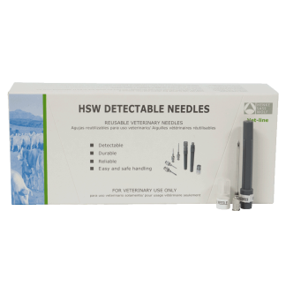 Needles - HSW Detectable - 16G x 1.5" [100 Pack]